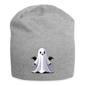 Halloween Gespenst - Jersey-Beanie - Grau meliert - Vorne