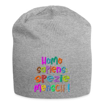 SPEZIE MENSCH - Etymologie - Jersey-Beanie - Grau meliert - Vorne