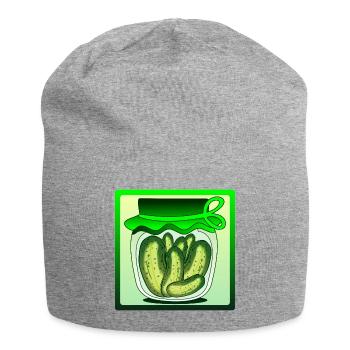 GEWÜRZGURKEN ESSIGGURKEN GURKENSALAT GURKE - Jersey-Beanie - Grau meliert - Vorne