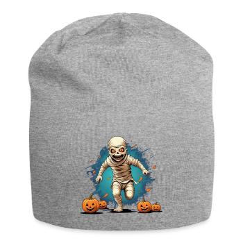 Momie d’Halloween - Bonnet en jersey - gris chiné - Devant