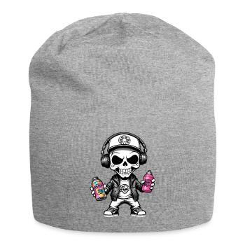 Graffiti Sprayer - Jersey-Beanie - Grau meliert - Vorne