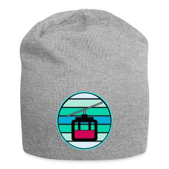 RETRO SKI LIFT GONDOLA SKI SKIING WINTER - Jersey Beanie - heather grey - Front