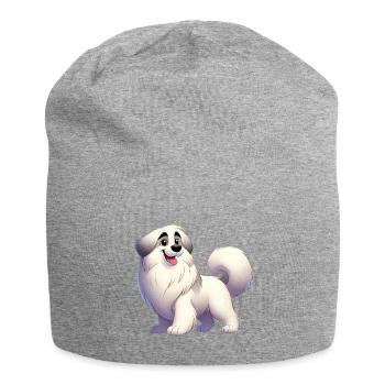 berger des pyrénées - Bonnet en jersey - gris chiné - Devant