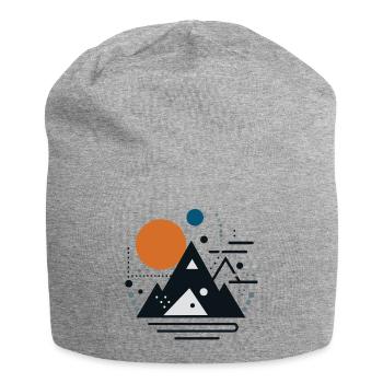 Gebirge - Jersey-Beanie - Grau meliert - Vorne