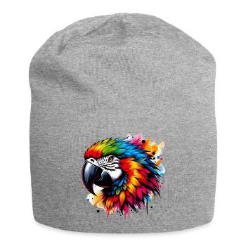 Perroquet - Bonnet en jersey - gris chiné - Devant
