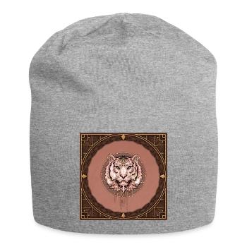 Captivating and artistic representation of the face - Jersey Beanie - heather grey - Front