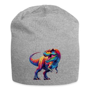 Dinosaur - Jersey Beanie - heather grey - Front