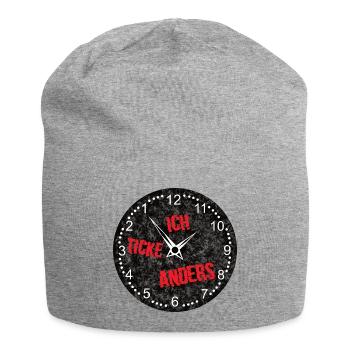 uhr - Jersey-Beanie - Grau meliert - Vorne