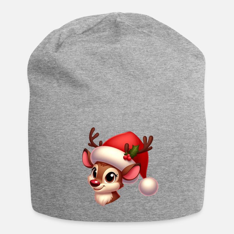 Rudolph 9 - Jersey Beanie - heather grey