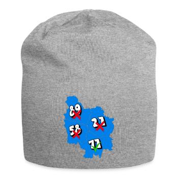Région Bourgogne - Bonnet en jersey - gris chiné - Devant