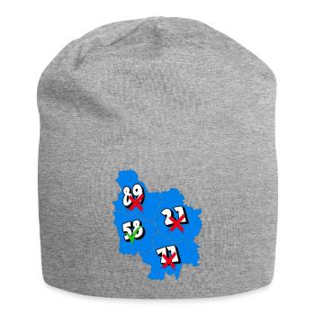 Région Bourgogne - Bonnet en jersey - gris chiné - Devant