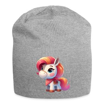 pony 4 - Jersey Beanie - heather grey - Front