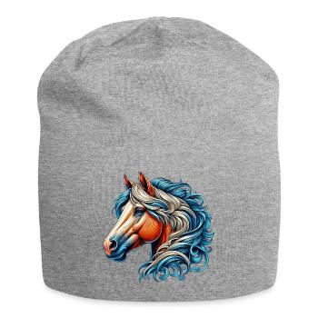 Horse - Jersey Beanie - heather grey - Front