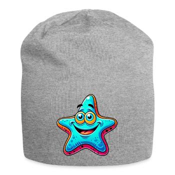 Seestern - Jersey-Beanie - Grau meliert - Vorne