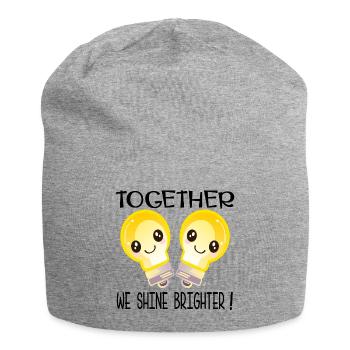 GEMEINSAM ZUM ERFOLG - Jersey-Beanie - Grau meliert - Vorne