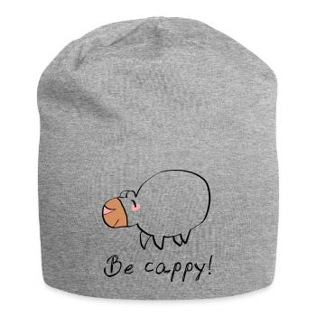 Ne vous inquiétez pas, soyez cappy - Bonnet en jersey - gris chiné - Devant