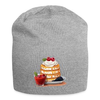 Crêpes saines - Bonnet en jersey - gris chiné - Devant