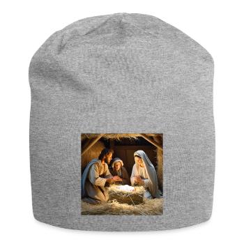 catholique, Jésus Christ, messe, chrétien - Bonnet en jersey - gris chiné - Devant