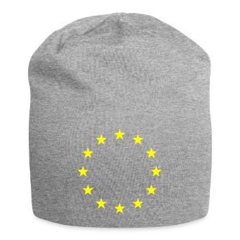 Drapeau de l’UE - Bonnet en jersey - gris chiné - Devant