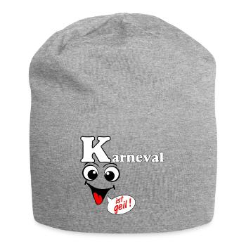 Carnaval , Le carnaval est génial , Chemise amusante de fête - Bonnet en jersey - gris chiné - Devant