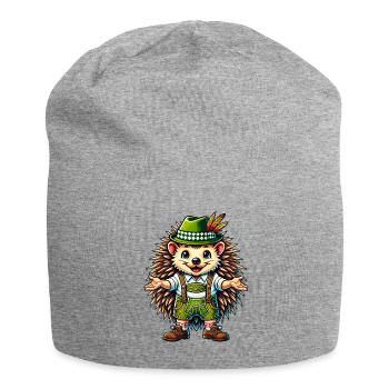 Bayerischer Igel - Jersey-Beanie - Grau meliert - Vorne