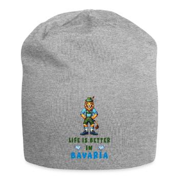 Bavarian Lion - Jersey Beanie - heather grey - Front