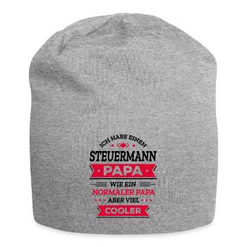 STEUERMANN PAPA - COOLER ALS NORMAL, HELD, NAVI - Jersey-Beanie - Grau meliert - Vorne