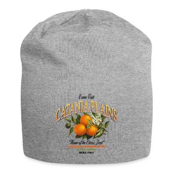 Catania Plains Citrus Design - Jersey Beanie - heather grey - Front