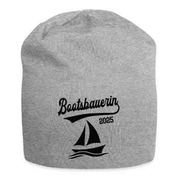 Bootsbauerin 2025 Beruf Bootsbauer Bootsbau Schiff - Jersey-Beanie - Grau meliert - Vorne