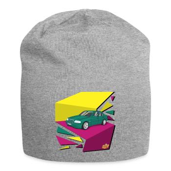 Funky 90‘s car - Jersey-Beanie - Grau meliert - Vorne