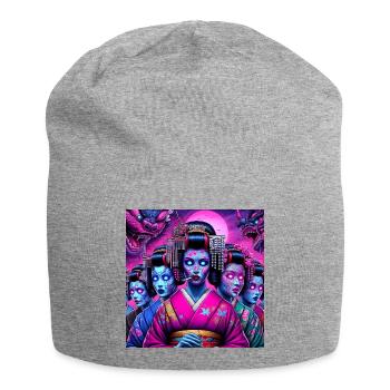 Cyberpunk Geisha gang - Jersey-Beanie - Grau meliert - Vorne