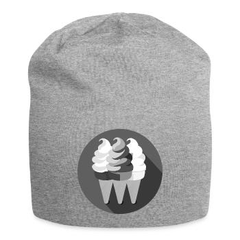 Eiswaffeln Skizze - Jersey Beanie - heather grey - Front