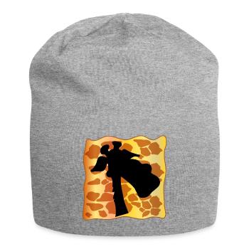 GIRAFFE GIRAFFENMUSTER - Jersey-Beanie - Grau meliert - Vorne