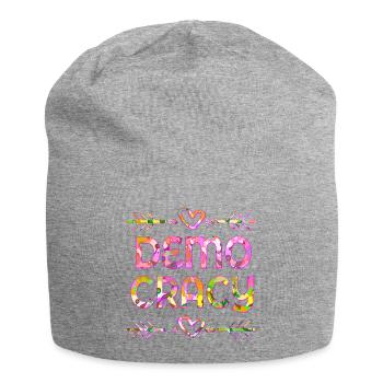 PLANTS INCLUSION DEMOCRACY - Jersey Beanie - heather grey - Front