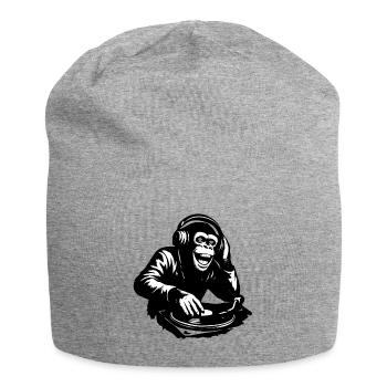 DJ The Monkey Dance Banksy Style - Jersey Beanie - heather grey - Front