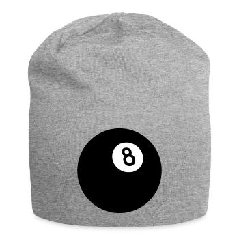 Huit noir - Bonnet en jersey - gris chiné - Devant
