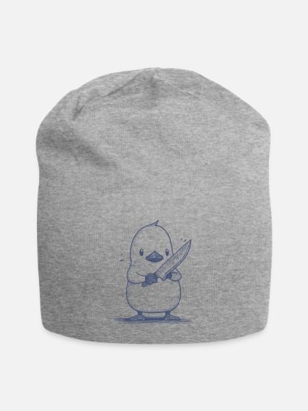 Knifechick - Jersey-Beanie - Grau meliert
