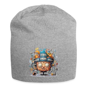 Die musikalische Mindmap - Jersey-Beanie - Grau meliert - Vorne