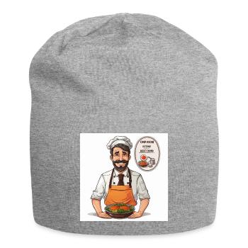 Die Gourmet-Couture - Jersey-Beanie - Grau meliert - Vorne