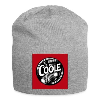 Coole Socke Socken und lustiger Spruch - Jersey-Beanie - Grau meliert - Vorne