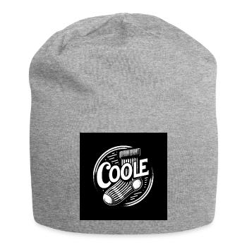 Coole Socke Socken und lustiger Spruch - Jersey-Beanie - Grau meliert - Vorne