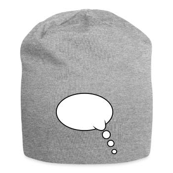 Thought Bubble Design - Jersey Beanie - heather grey - Front