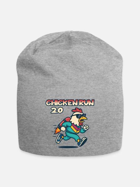 Chicken Run 2.0 Abenteuer-Tee - Jersey-Beanie - Grau meliert