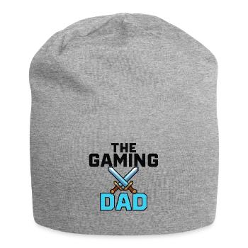 The Gaming Dad - Pixel Art Gamer Papa - Jersey-Beanie - Grau meliert - Vorne