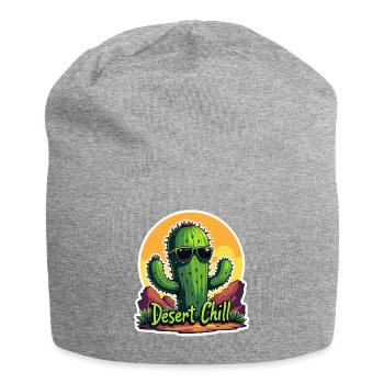 Ambiance fraîche du désert de cactus - Bonnet en jersey - gris chiné - Devant