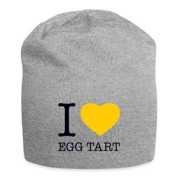 I LOVE EGG TART - Jersey Beanie - heather grey - Front