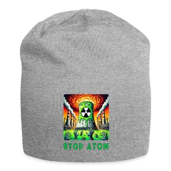 Stop Atom – Radioaktiver - Jersey-Beanie - Grau meliert - Vorne