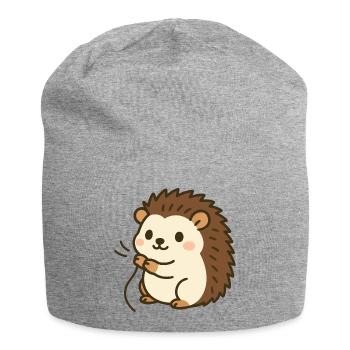 Cuddly Stinger Hedgehog Baby - Jersey Beanie - heather grey - Front