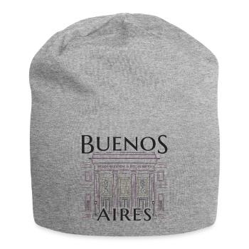 Buenos Aires, Argentinien, Zeichnung Kunstmuseum - Jersey-Beanie - Grau meliert - Vorne