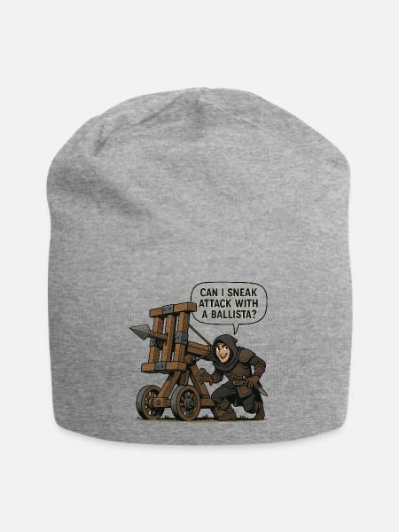 Can I Sneak Attack With A Ballista? - Jersey Beanie - heather grey